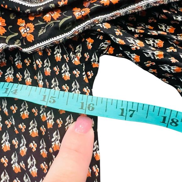 Hagel Crop Top XS Cold Shoulder Multicolor Ruffle Boho Y2K Festival Prairie Chic - Picture 6 of 10